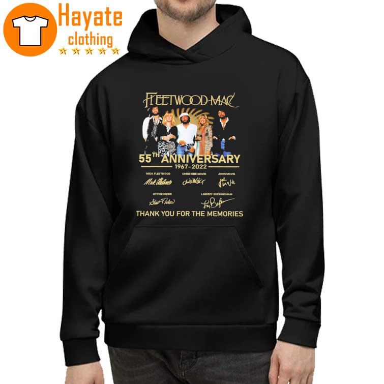 Fleetwood Mac 55th Anniversary 1967-2022 thank you for the memories signature hoddie
