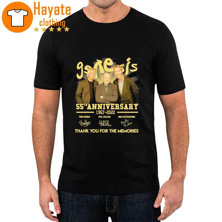 Gsnesis 55th Anniversary 1967-2022 thank You for the memories signatures shirt