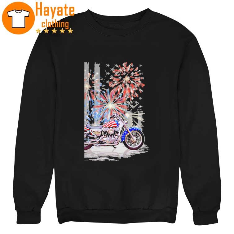 Motorcycles American Happy 4th of July sweater