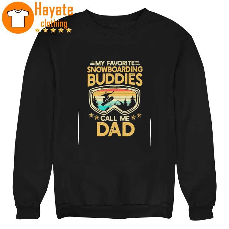 My favorite Snowboarding Buddies call me Dad vintage sweater