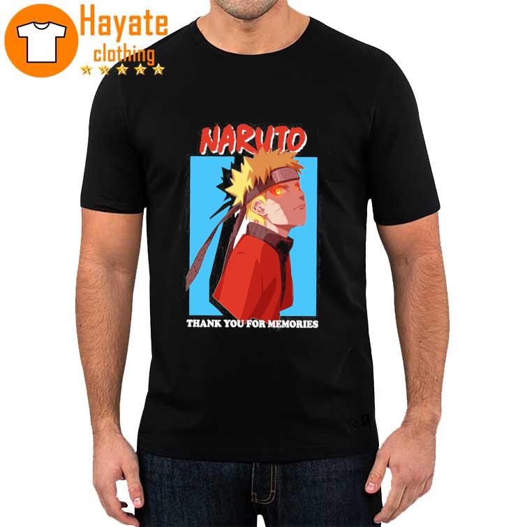 Naruto thank You for memories shirt