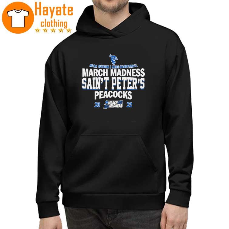 NCAA Division I men's basketball March Madness Saint Peter's Peacocks 2022 hoddie