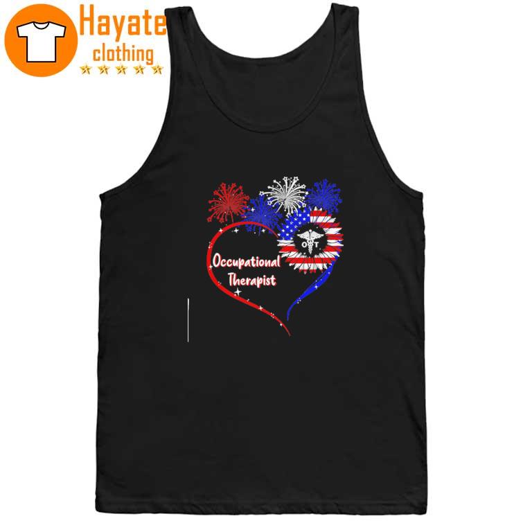 Occupational therapist happy 4th of July tank top