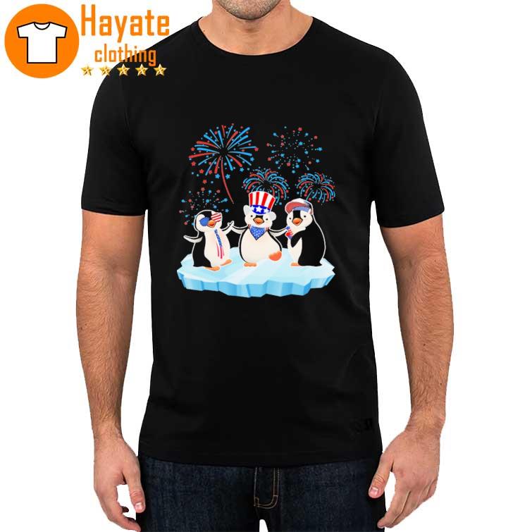 Penguin happy 4th of July shirt