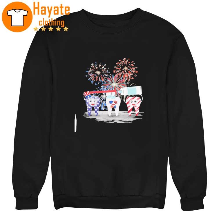 Tooth American Happy 4th of July sweater