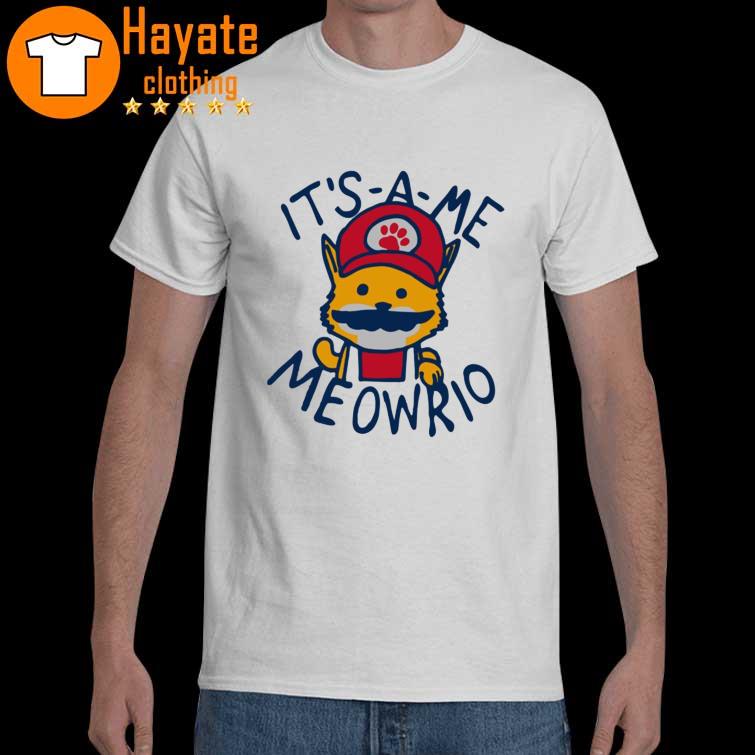 It's A Me Meowrio Funny Cat Design Super Mario shirt, hoodie, sweater, long  sleeve and tank top