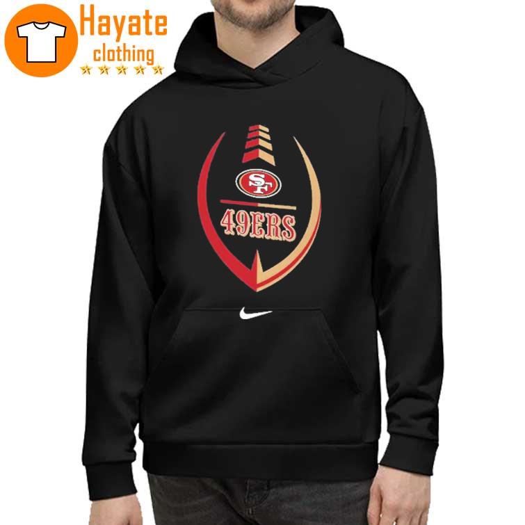 49ers nike hoodie black