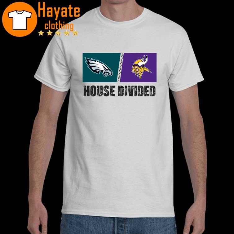 Philadelphia Eagles vs Minnesota Vikings house divided shirt