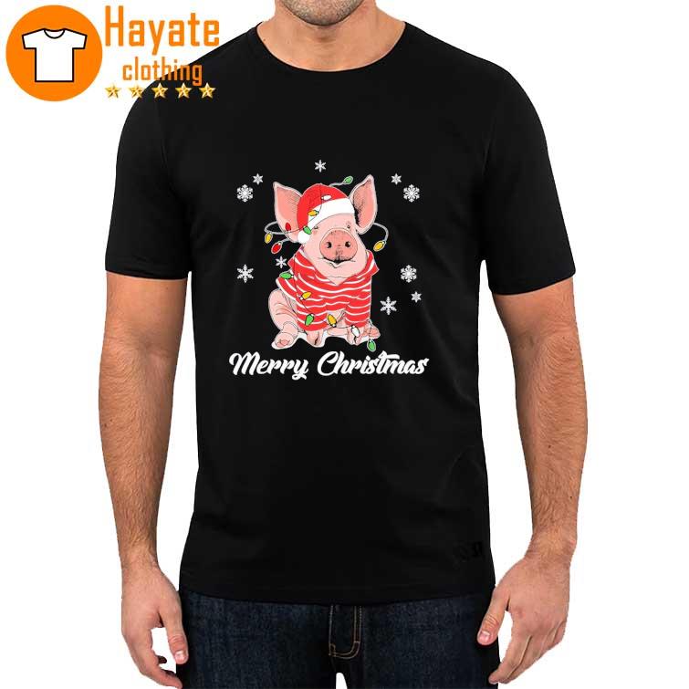 Santa Pig Light Christmas 2022 shirt