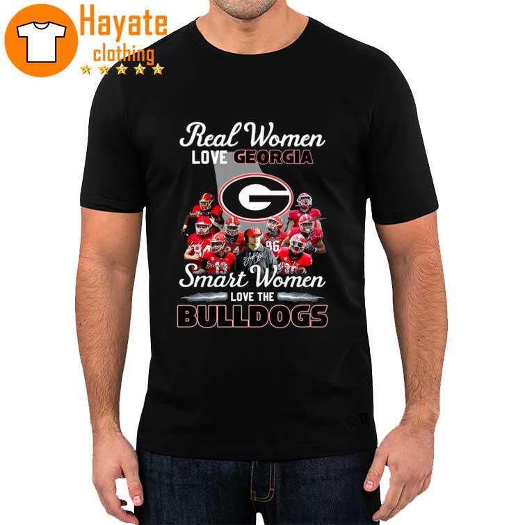 2022 Real Women love Georgia Smart Women love the Bulldogs signatures shirt