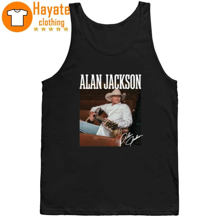 Alan Jackson Alan Jackson Face signature Shirt tank top