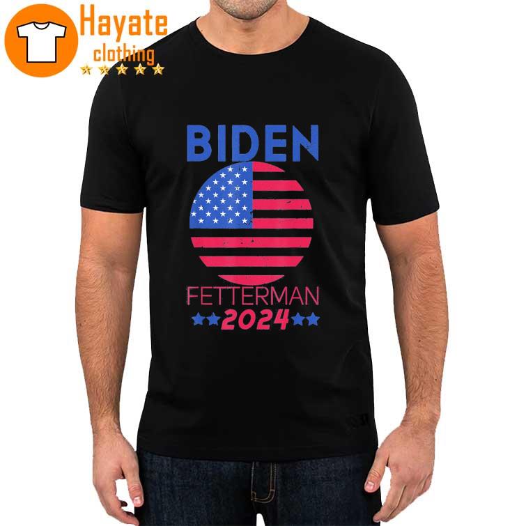 Biden Fetterman 2024 Us Flag shirt