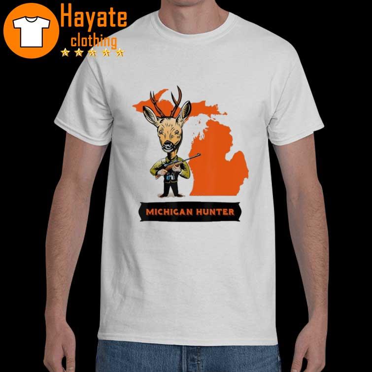Buck Deer With Shotgun Hunt In Michigan T-Shirt