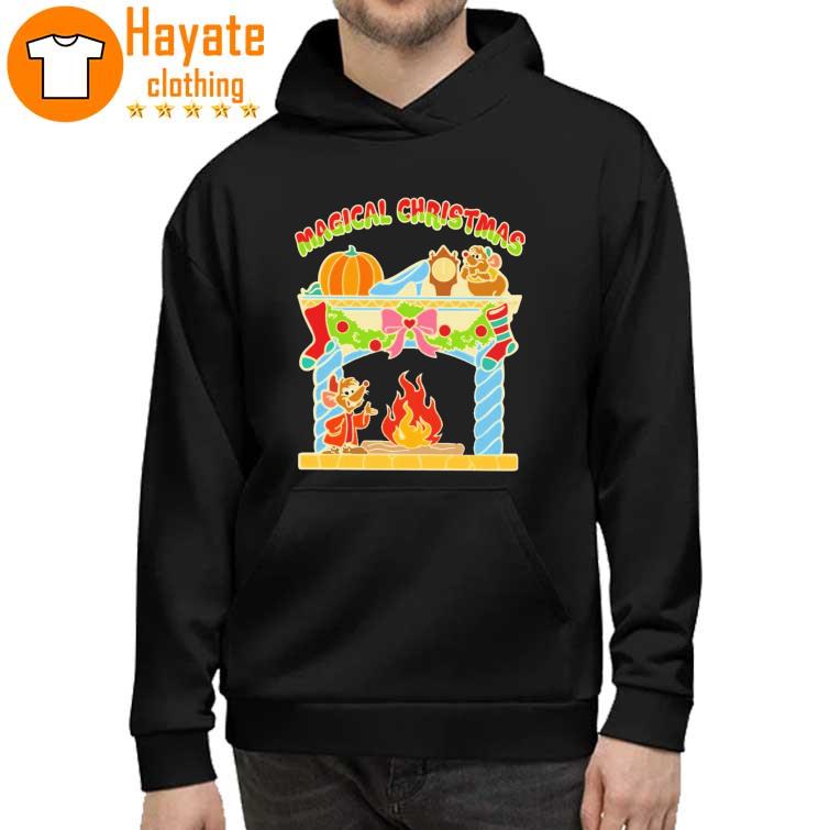 Cinderella Christmas with Jaq and Gus Fireplace hoddie