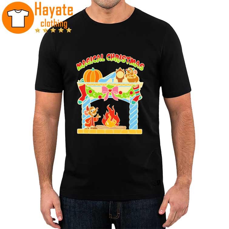 Cinderella Christmas with Jaq and Gus Fireplace shirt
