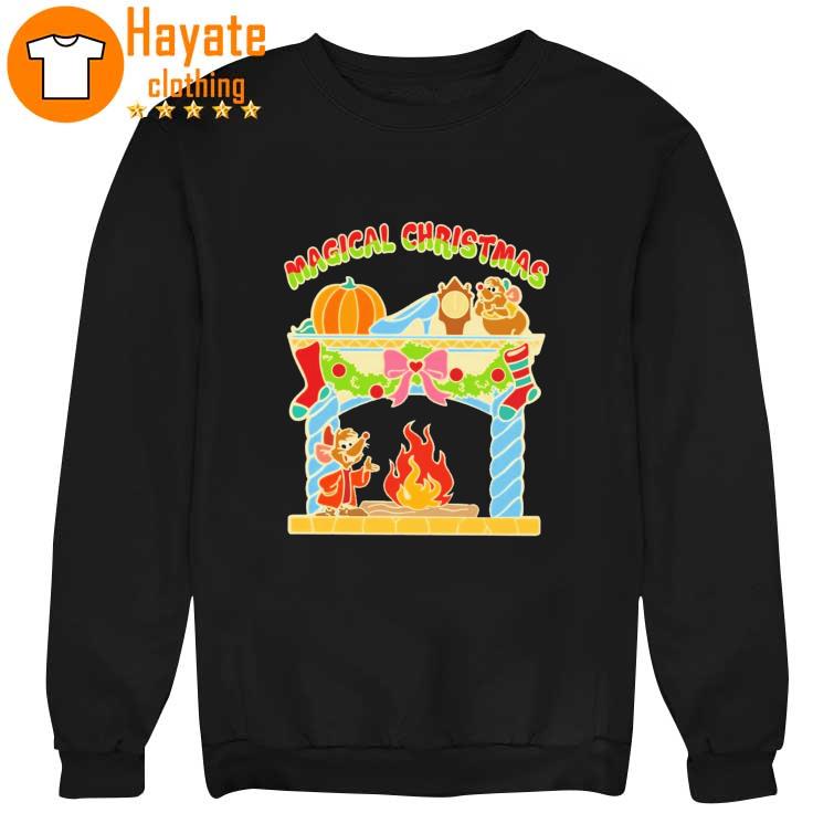 Cinderella Christmas with Jaq and Gus Fireplace sweater