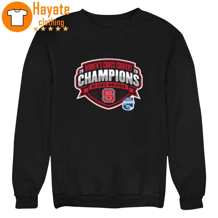 Fanatics Branded Heather Gray NC State Wolfpack 2020 ACC Women's Cross Country Conference Champions T-Shirt sweater