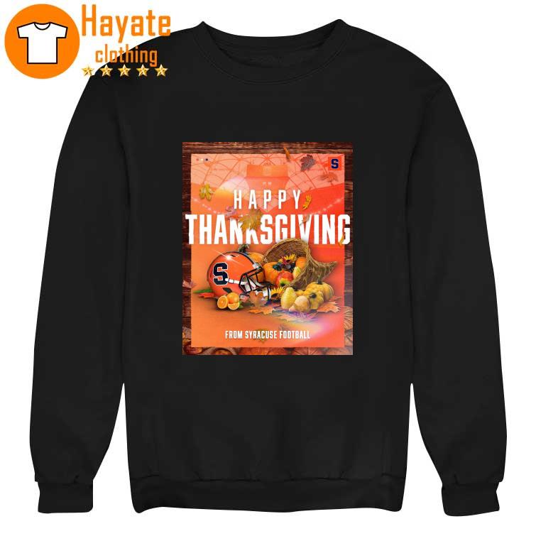 Happy Thanksgiving From Syracuse Football sweater