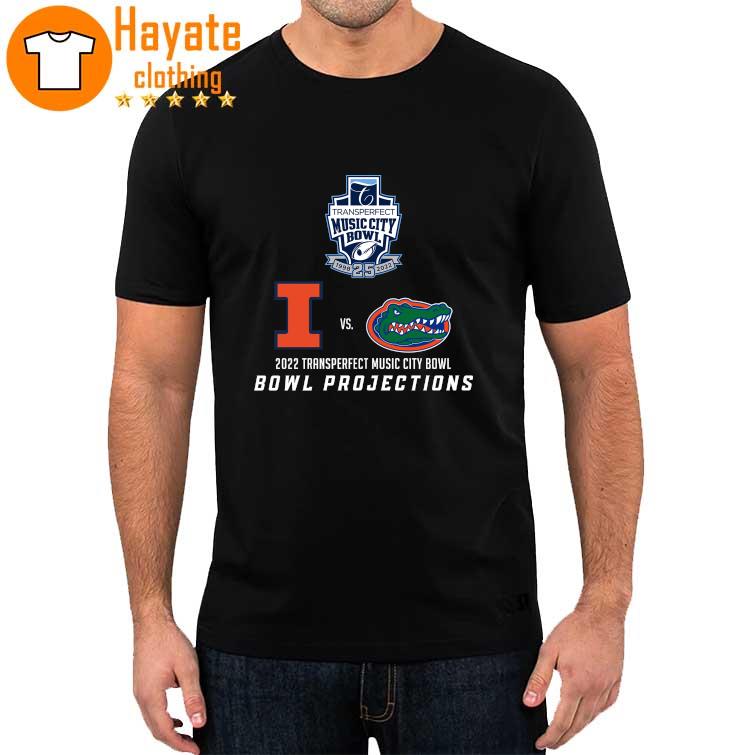 Illinois Strength vs Florida Gators 2022 Transperfect Music City Bowl Bowl Projections shirt