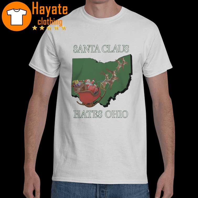 Official Santa Claus Hates Ohio Christmas shirt