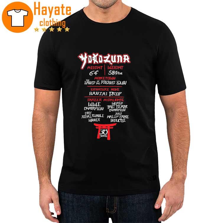 Official Yokozuna Fanatics Branded 30 Years shirt
