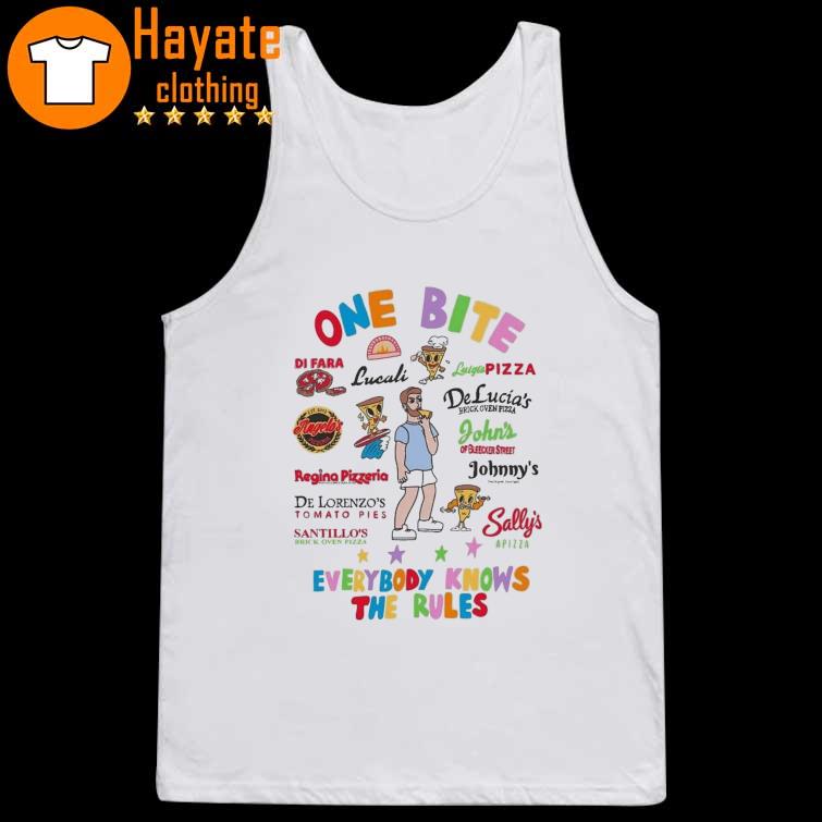 One Bite everybody Know the Rules tank top