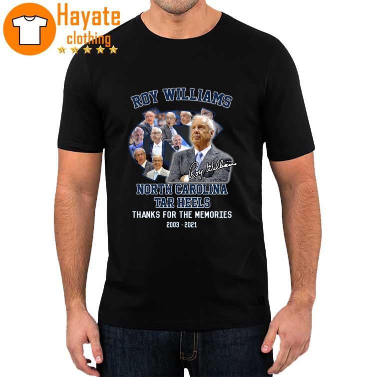 Roy Williams North Carolina Tar Heels 2003-2021 thank You Coach shirt