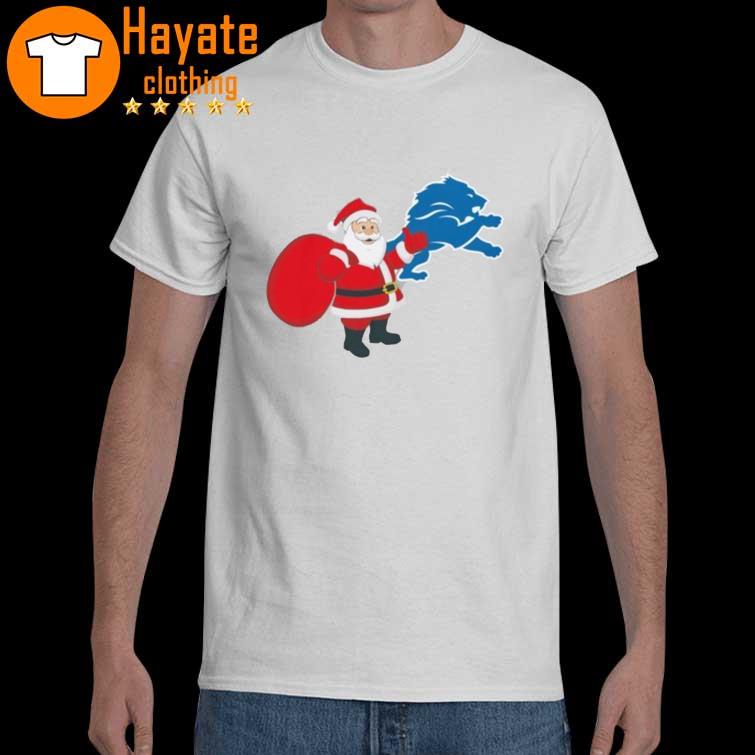 Santa Claus Detroit Lions NFL Christmas 2022 shirt