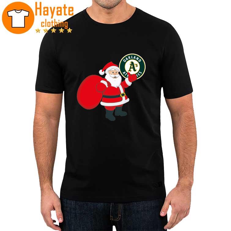 Santa Claus Oakland Athletics MLB Christmas 2022 shirt