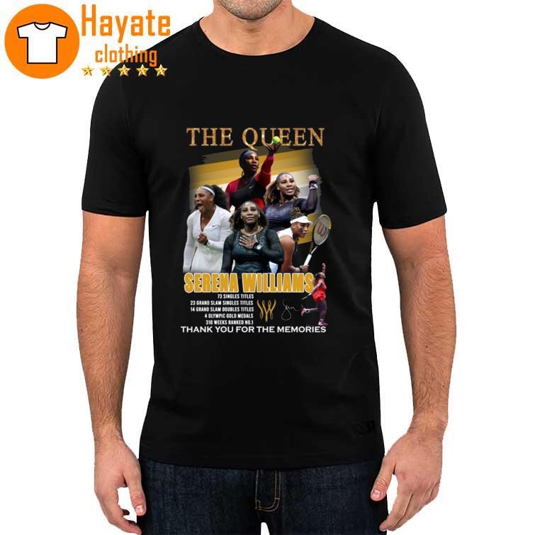 The Queen Serena William thank You for the memories signature 2022 shirt