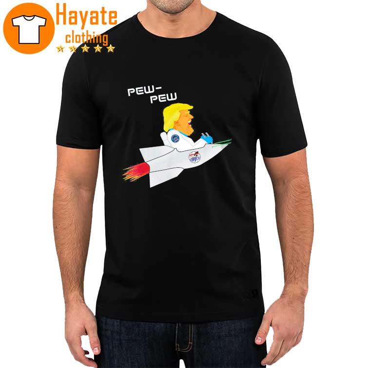 Trump USA Pew Lasers Rocket Logo Shirt