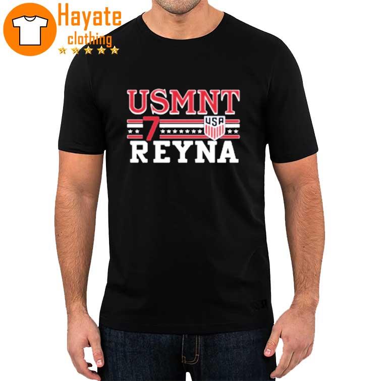 USMNT Giovanni Reyna 7 Homage Jersey Tri-Blend Shirt