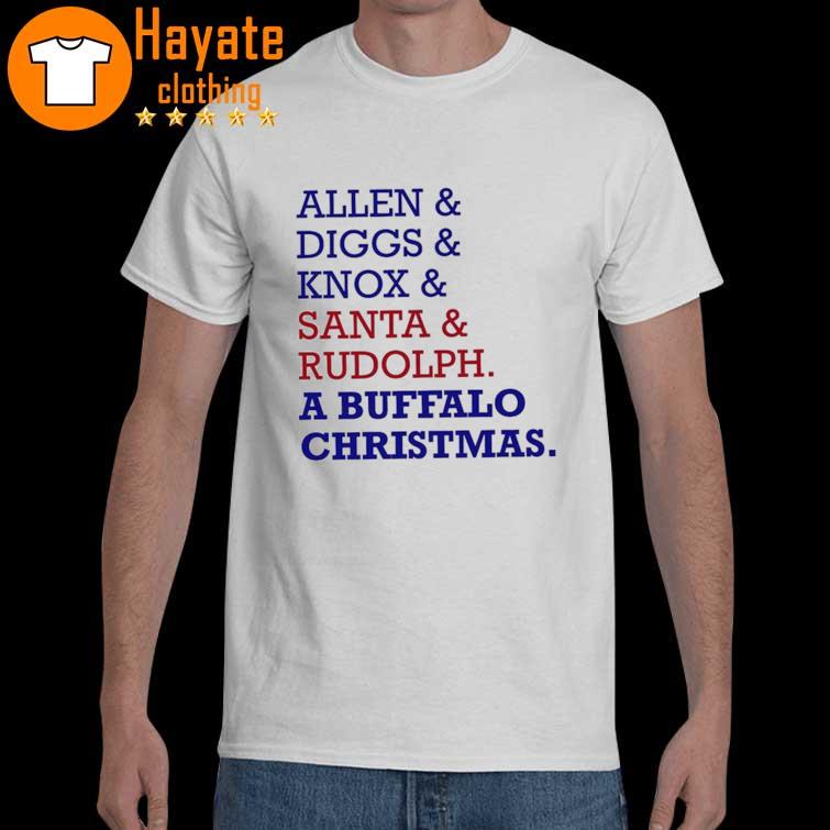 Buffalo Bills Allen Diggs Knox Santa Rudolph a Buffalo Christmas 2022 shirt
