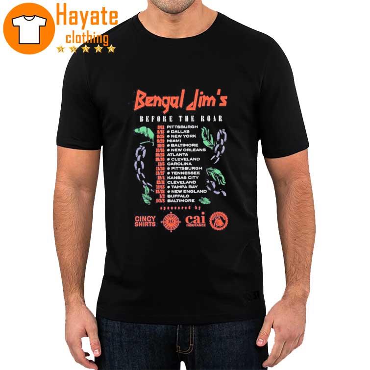 Cincinnati Bengal Jim Untamed Before The Roar Tour Shirt
