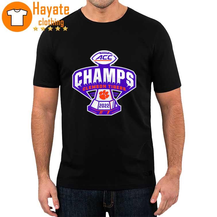 Clemson Tigers ACC Champs 2022 Locker Room Football T-Shirt