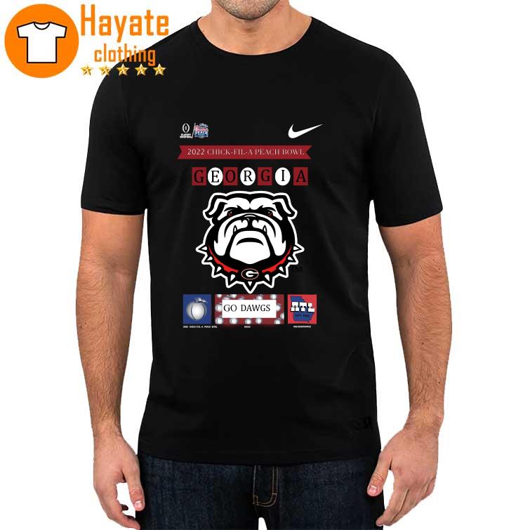 Georgia Bulldogs Go Dawgs 2022 Chick-Fil-A Peach Bowl shirt