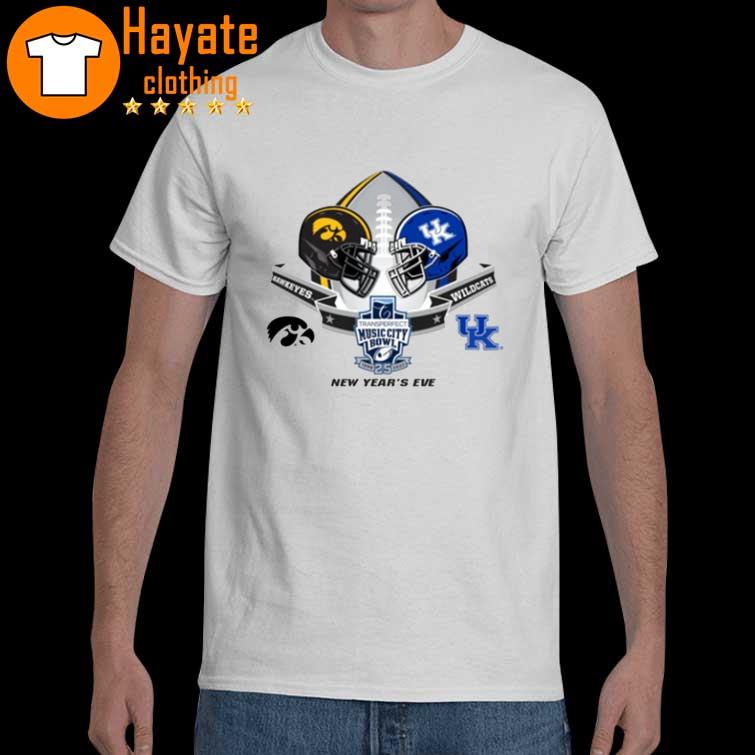 Iowa Hawkeyes vs Kentucky Wildcat New Year's Eve Music City Bowl 2022 shirt