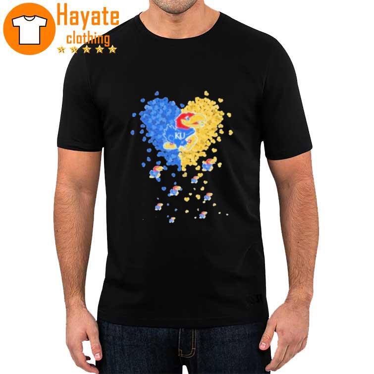 Kansas Jayhawks Basketball Hearts Logo 2022 shirt