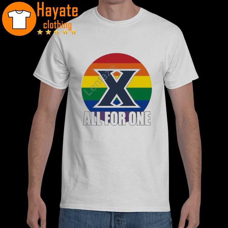 LGBT Xavier Basketball All For One shirt