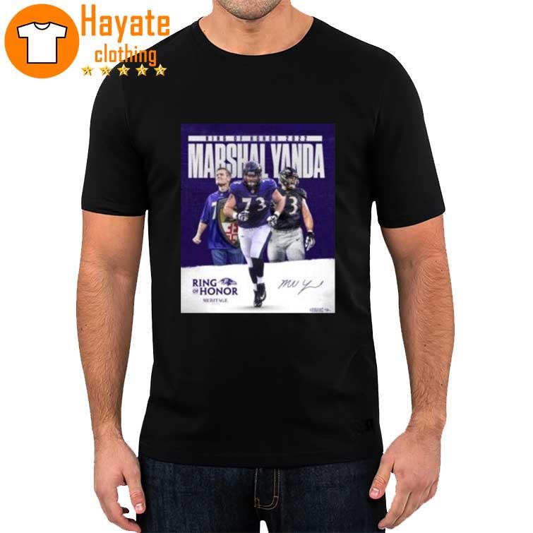 Marshal Yanda Baltimore Ravens Ring Of Honor 2022 Signature shirt