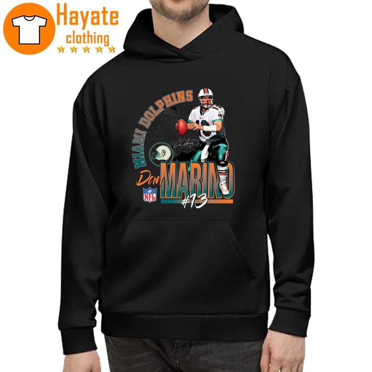 cráneo agua igual Miami Dolphins Dan Marino 13 signature NFL shirt, hoodie, sweater, long  sleeve and tank top