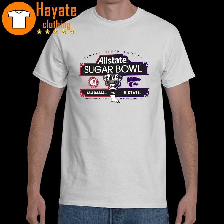 Official Eighty Ninth Annual Allstate Sugar Bowl Alabama vs K-State 2022 shirt