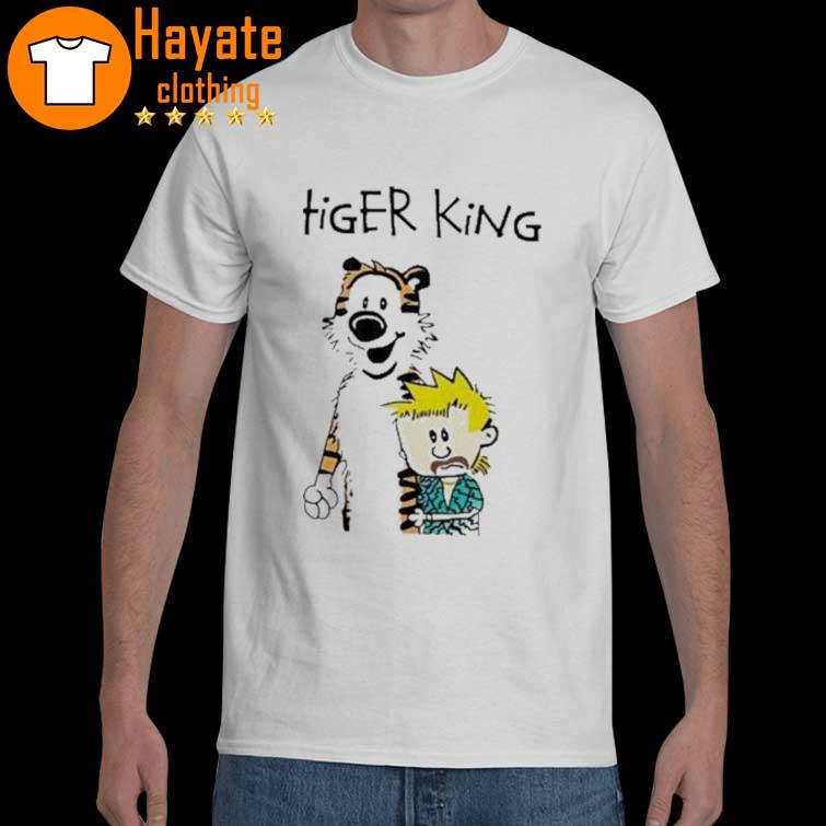Official Tiger King Calvin And Hobbes Meme Funny shirt, hoodie, sweater,  long sleeve and tank top