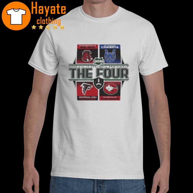 Steubenville Big Red Wyoming Cowboys Jefferson Area Falcons And Glenville Tarblooders 2022 Div Iv Football Semifinals The Four shirt