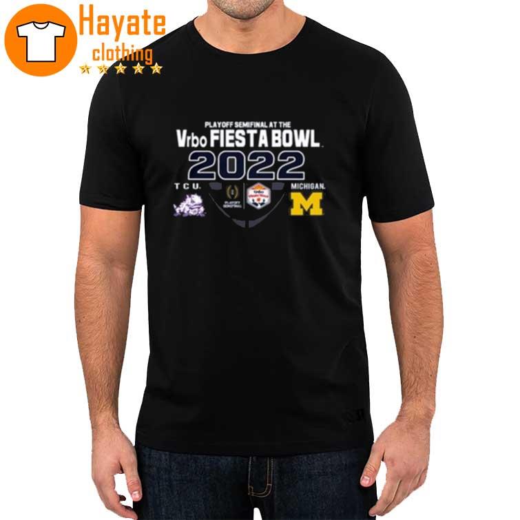 University Of Michigan Football 2022 College Football Playoff Fiesta Bowl Trophy Game Shirt