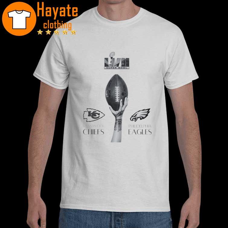 Kansas City Chiefs and Philadelphia Eagles Super Bowl LVII 2023 t-shirt