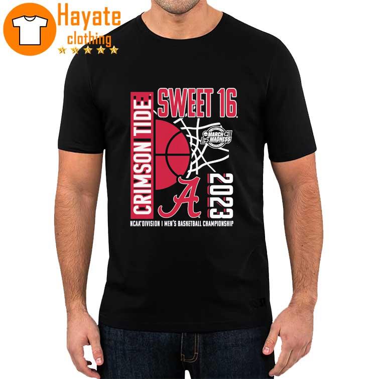 Alabama Crimson Tide Branded 2023 NCAA Men's Basketball Tournament March Madness Sweet 16 T-Shirt