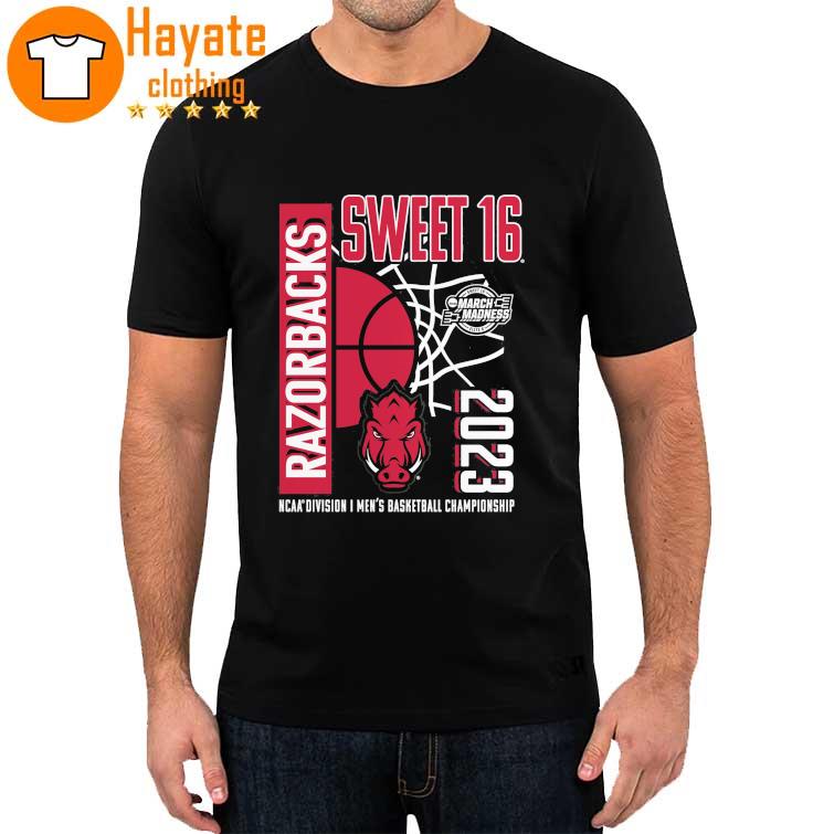 Arkansas Razorbacks Sweet 16 Ncaa Division I Men's Basketball Championship 2023 shirt