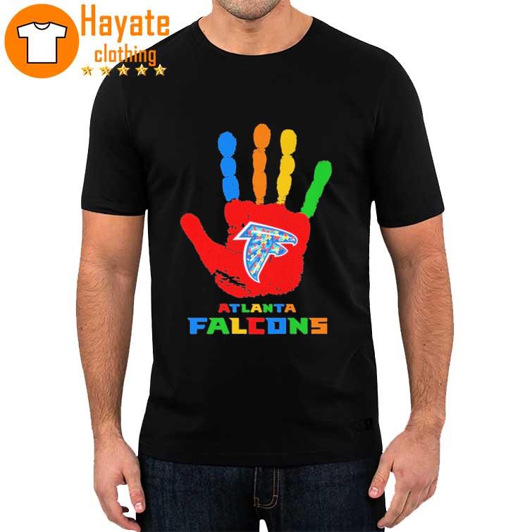 Atlanta Falcons hand autism 2023 shirt