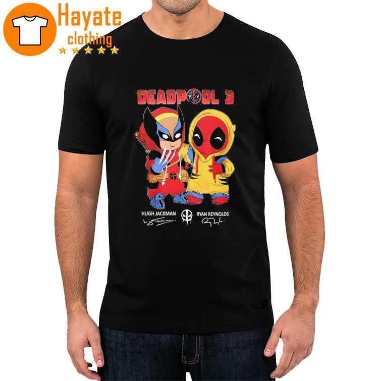 Deadpool 3 Hugh Jackman And Ryan Reynolds Signature T-Shirt